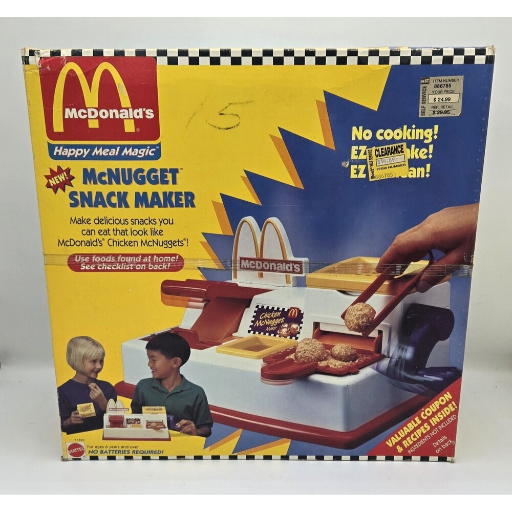Vintage McDonalds McNugget Snack Maker 1993 Happy Meal Magic Sealed In Box